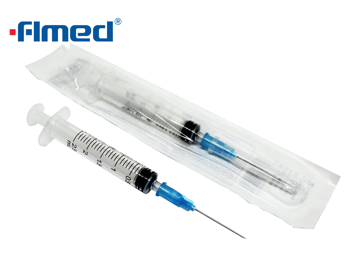 2,5 ml spuit met 23G injectienaald (23GX25mm)