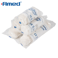 Crepe Spandex -verband met blauwe lijn