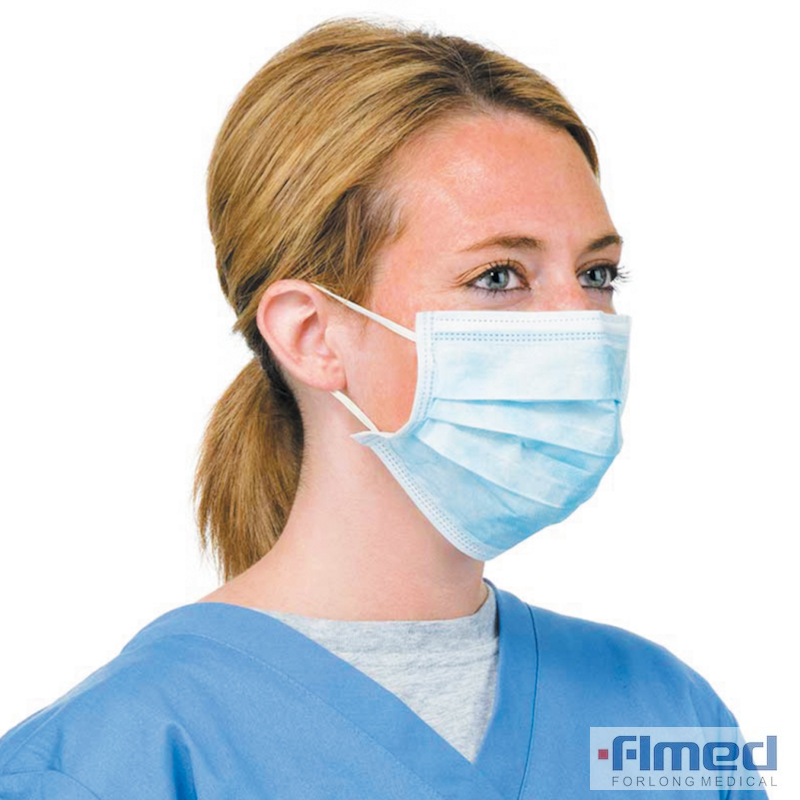3-laags niet-geweven medisch gezichtsmasker met oorlussen